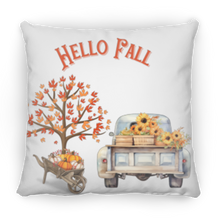 Load image into Gallery viewer, &quot;Hello Fall&quot; Medium Square Decorative Pillow
