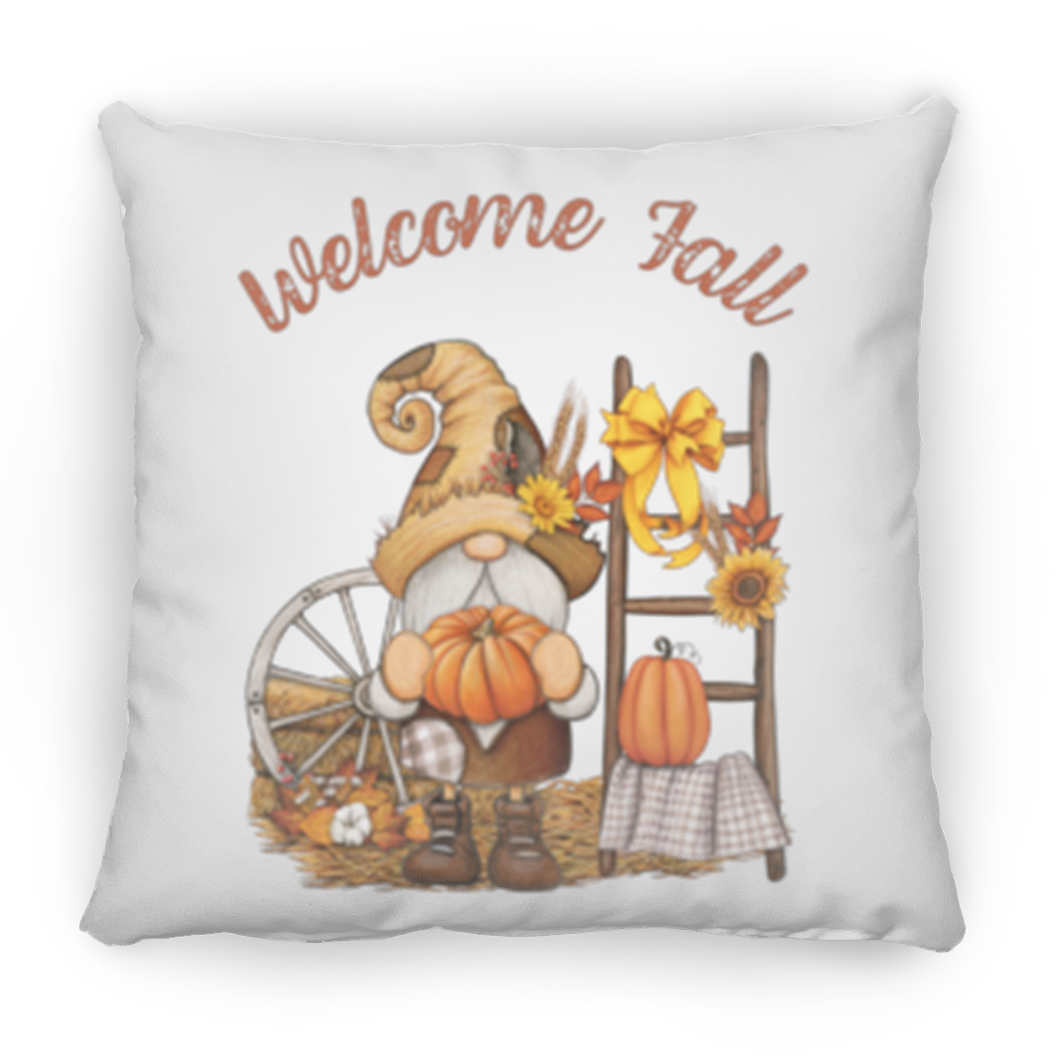 Boy Gnome Medium Square Fall Pillow