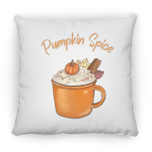 Load image into Gallery viewer, Pumpkin Spice Medium Square Fall Pillow
