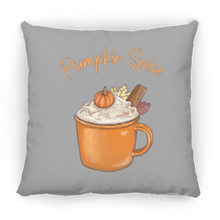 Load image into Gallery viewer, Pumpkin Spice Medium Square Fall Pillow
