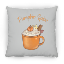 Load image into Gallery viewer, Pumpkin Spice Medium Square Fall Pillow
