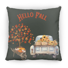 Load image into Gallery viewer, &quot;Hello Fall&quot; Medium Square Decorative Pillow
