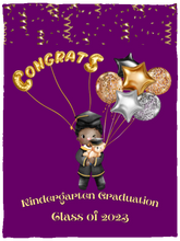 Load image into Gallery viewer, “Kindergarten Graduation” Cozy Plush Fleece Blanket - 30x40
