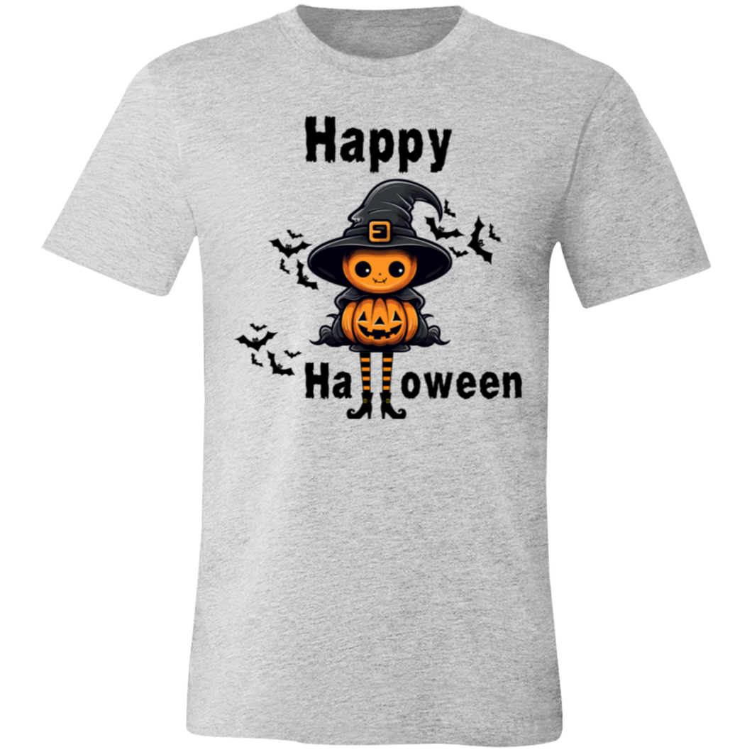 Happy Halloween Scary Funny Pumpkin Unisex Short-Sleeve T-Shirt