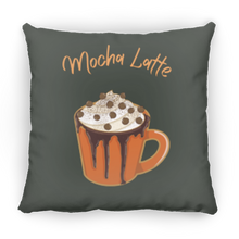 Load image into Gallery viewer, Mocha Latte Medium Square Fall Pillow
