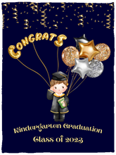 Load image into Gallery viewer, &quot;Kindergarten Graduation&quot; Cozy Plush Fleece Blanket - 30x40
