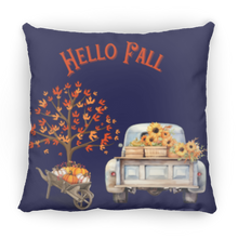 Load image into Gallery viewer, &quot;Hello Fall&quot; Medium Square Decorative Pillow
