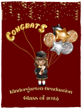 Load image into Gallery viewer, &quot;Kindergarten Graduation&quot; Cozy Plush Fleece Blanket - 30x40
