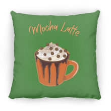 Load image into Gallery viewer, Mocha Latte Medium Square Fall Pillow
