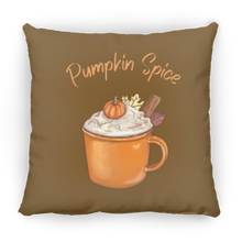 Load image into Gallery viewer, Pumpkin Spice Medium Square Fall Pillow
