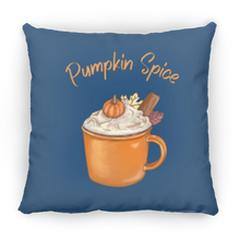 Load image into Gallery viewer, Pumpkin Spice Medium Square Fall Pillow
