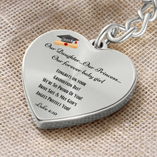 Load image into Gallery viewer, &quot;Our Daughter&quot; Graduation Engraved Keychain
