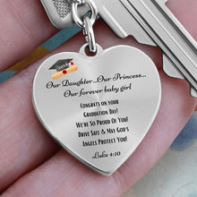 Load image into Gallery viewer, &quot;Our Daughter&quot; Graduation Engraved Keychain
