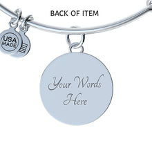 Load image into Gallery viewer, &quot;Blessed Mom&quot; Round Charm Bangle Bracelet
