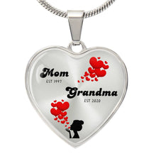 Load image into Gallery viewer, &quot;Mom-Est Grandma-Est&quot; Heart Necklace
