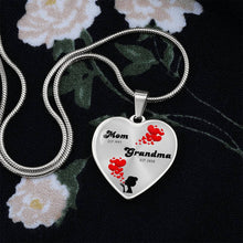 Load image into Gallery viewer, &quot;Mom-Est Grandma-Est&quot; Heart Necklace
