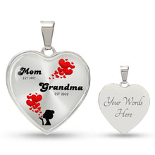 Load image into Gallery viewer, &quot;Mom-Est Grandma-Est&quot; Heart Necklace
