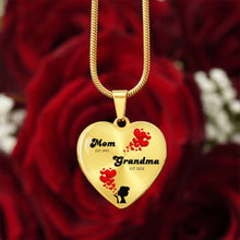 Load image into Gallery viewer, &quot;Mom-Est Grandma-Est&quot; Heart Necklace
