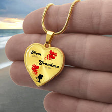 Load image into Gallery viewer, &quot;Mom-Est Grandma-Est&quot; Heart Necklace
