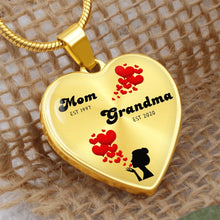 Load image into Gallery viewer, &quot;Mom-Est Grandma-Est&quot; Heart Necklace
