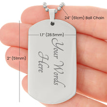 Load image into Gallery viewer, Psalm 91:11 Dog Tag Necklace
