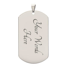 Load image into Gallery viewer, Psalm 91:11 Dog Tag Necklace
