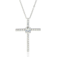 Load image into Gallery viewer, &quot;Faith as a Mustard seed&quot; CZ Cross Necklace
