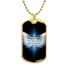 Load image into Gallery viewer, Psalm 91:11 Dog Tag Necklace
