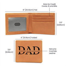 Load image into Gallery viewer, &quot;Love You To The Moon &amp; Back&quot; Leather Wallet For Dad
