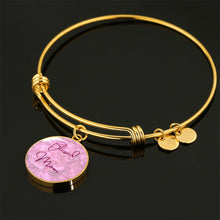 Load image into Gallery viewer, &quot;Blessed Mom&quot; Round Charm Bangle Bracelet
