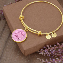 Load image into Gallery viewer, &quot;Blessed Mom&quot; Round Charm Bangle Bracelet
