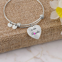 Load image into Gallery viewer, &quot;Te Amo Abuela&quot; Heart Bangle Bracelet
