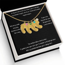 Load image into Gallery viewer, Baby Feet with Birthstone Personalized Necklace
