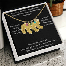 Load image into Gallery viewer, Baby Feet with Birthstone Personalized Necklace
