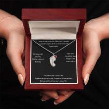 Load image into Gallery viewer, Baby Feet with Birthstone Personalized Necklace
