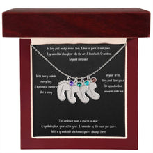 Load image into Gallery viewer, Baby Feet with Birthstone Personalized Necklace
