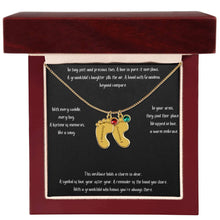 Load image into Gallery viewer, Baby Feet with Birthstone Personalized Necklace
