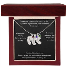 Load image into Gallery viewer, Baby Feet with Birthstone Personalized Necklace
