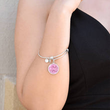 Load image into Gallery viewer, &quot;Blessed Mom&quot; Round Charm Bangle Bracelet
