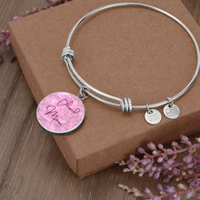 Load image into Gallery viewer, &quot;Blessed Mom&quot; Round Charm Bangle Bracelet
