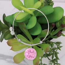 Load image into Gallery viewer, &quot;Blessed Mom&quot; Round Charm Bangle Bracelet
