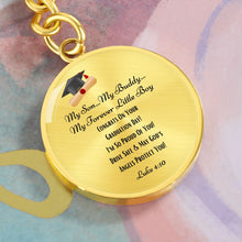 Load image into Gallery viewer, &quot;My Son&quot; Graduation Engraved Keychain
