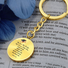 Load image into Gallery viewer, &quot;My Son&quot; Graduation Engraved Keychain
