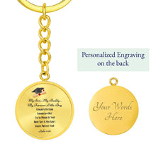 Load image into Gallery viewer, &quot;My Son&quot; Graduation Engraved Keychain
