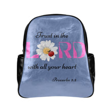 Load image into Gallery viewer, &quot;Trust In The Lord&quot; Multi Pocket Backpack
