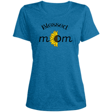 Load image into Gallery viewer, &quot;Blessed Mom&quot; Ladies&#39; Heather Scoop Neck T-Shirt
