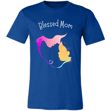 Load image into Gallery viewer, &quot;Blessed Mom&quot; Jersey Short-Sleeve T-Shirt
