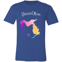 Load image into Gallery viewer, &quot;Blessed Mom&quot; Jersey Short-Sleeve T-Shirt
