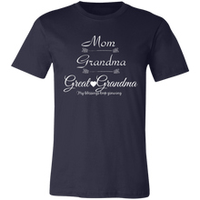 Load image into Gallery viewer, &quot;Mom, Grandma, Great-Grandma&quot; Unisex Short-Sleeve T-Shirt
