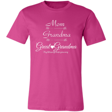 Load image into Gallery viewer, &quot;Mom, Grandma, Great-Grandma&quot; Unisex Short-Sleeve T-Shirt
